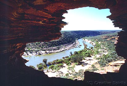 Kalbarri National Park. Nature's Window gives you a breathtaking view of the Murchison River.